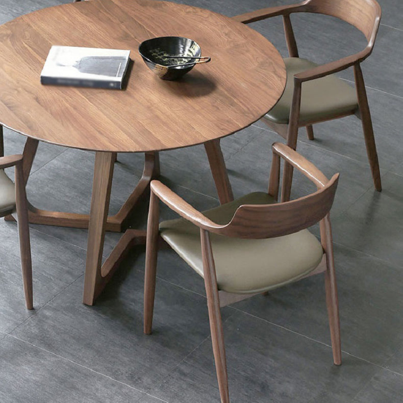 Pine Solid Wood Dining Table Contemporary Dinner Room Table with Double Pedestal Clearhalo ' dining_table' 'Dining Tables & Seating' 'Dining Tables' 'furn' 'furn_dining_table' 'Furniture' 'furniture_dining_table' 'Kitchen & Dining Furniture' 'kitchen&dining_furn' 'kitchen' 'kitchen_dining_table' 3649330