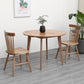Contemporary Round Dining Table Oak Solid Wood Table with 4 Legs for Dining Room Clearhalo ' dining_table' 'Dining Tables & Seating' 'Dining Tables' 'Furniture' 'furniture_dining_table' 'Kitchen & Dining Furniture' 'kitchen&dining_furn' 'kitchen' 'kitchen_dining_table' 3649350