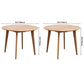 Contemporary Round Dining Table Oak Solid Wood Table with 4 Legs for Dining Room Clearhalo ' dining_table' 'Dining Tables & Seating' 'Dining Tables' 'Furniture' 'furniture_dining_table' 'Kitchen & Dining Furniture' 'kitchen&dining_furn' 'kitchen' 'kitchen_dining_table' 3649353