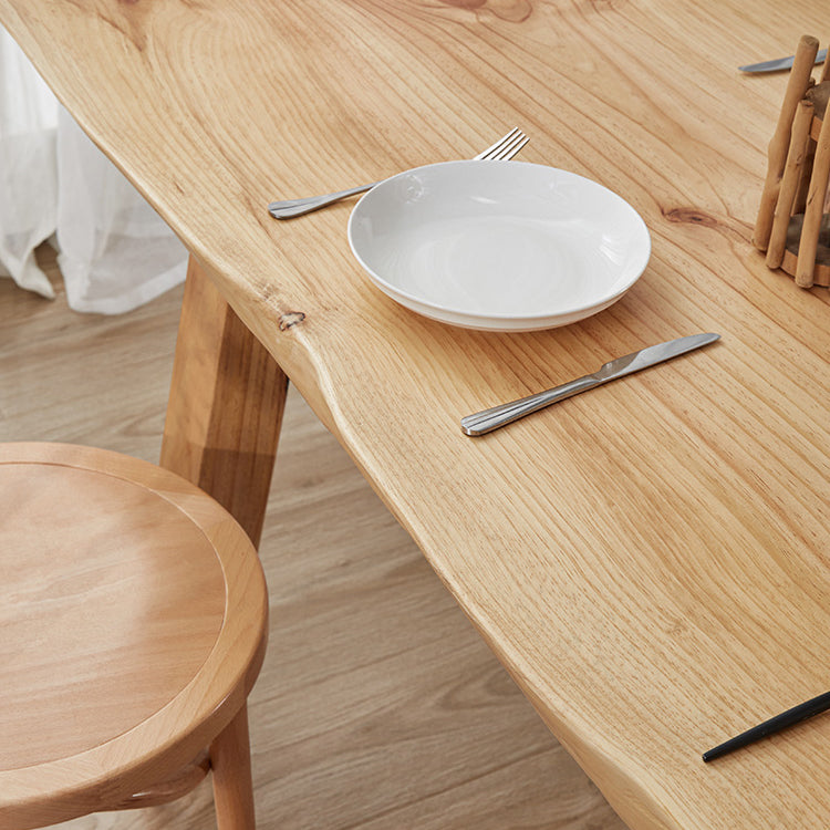 Solid Wood Rectangle Dining Table Modern Contemporary Pine Wood Table with 4 Legs Clearhalo ' dining_table' 'Dining Tables & Seating' 'Dining Tables' 'furn' 'furn_dining_table' 'Furniture' 'furniture_dining_table' 'Kitchen & Dining Furniture' 'kitchen&dining_furn' 'kitchen' 'kitchen_dining_table' 3649365