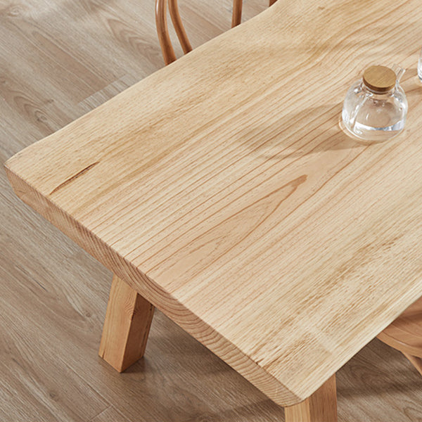 Solid Wood Rectangle Dining Table Modern Contemporary Pine Wood Table with 4 Legs Clearhalo ' dining_table' 'Dining Tables & Seating' 'Dining Tables' 'furn' 'furn_dining_table' 'Furniture' 'furniture_dining_table' 'Kitchen & Dining Furniture' 'kitchen&dining_furn' 'kitchen' 'kitchen_dining_table' 3649367