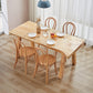 Solid Wood Rectangle Dining Table Modern Contemporary Pine Wood Table with 4 Legs Clearhalo ' dining_table' 'Dining Tables & Seating' 'Dining Tables' 'furn' 'furn_dining_table' 'Furniture' 'furniture_dining_table' 'Kitchen & Dining Furniture' 'kitchen&dining_furn' 'kitchen' 'kitchen_dining_table' 3649373