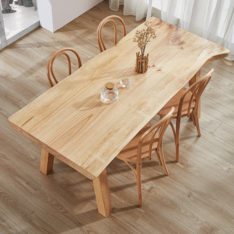 Solid Wood Rectangle Dining Table Modern Contemporary Pine Wood Table with 4 Legs Clearhalo ' dining_table' 'Dining Tables & Seating' 'Dining Tables' 'furn' 'furn_dining_table' 'Furniture' 'furniture_dining_table' 'Kitchen & Dining Furniture' 'kitchen&dining_furn' 'kitchen' 'kitchen_dining_table' 3649375
