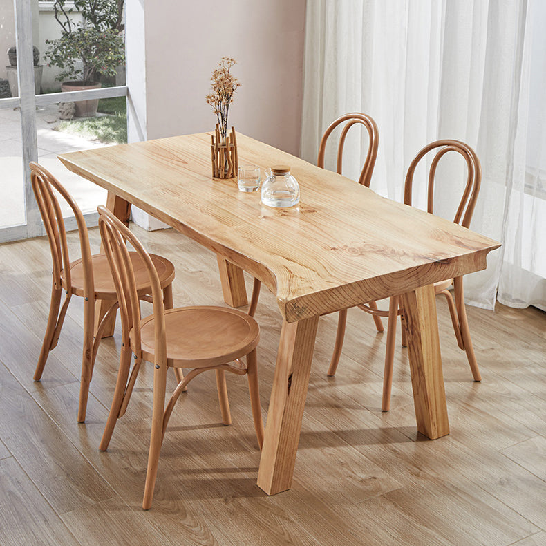 Solid Wood Rectangle Dining Table Modern Contemporary Pine Wood Table with 4 Legs Clearhalo ' dining_table' 'Dining Tables & Seating' 'Dining Tables' 'furn' 'furn_dining_table' 'Furniture' 'furniture_dining_table' 'Kitchen & Dining Furniture' 'kitchen&dining_furn' 'kitchen' 'kitchen_dining_table' 3649376