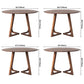 Modern Round Shape Solid Wood Dining Table Kitchen Standard Dining Table with Double Pedestal Clearhalo ' dining_table' 'Dining Tables & Seating' 'Dining Tables' 'furn' 'furn_dining_table' 'Furniture' 'furniture_dining_table' 'Kitchen & Dining Furniture' 'kitchen&dining_furn' 'kitchen' 'kitchen_dining_table' 3649387