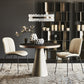 Simple Style Round Pedestal Dining Site Table Stone Dining Room Collection Clearhalo ' dining_table' 'Dining Tables & Seating' 'Dining Tables' 'furn' 'furn_dining_table' 'Furniture' 'furniture_dining_table' 'Kitchen & Dining Furniture' 'kitchen&dining_furn' 'kitchen' 'kitchen_dining_table' 3649399