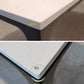 Metal Contemporary Rectangular Table High Gloss White Sintered Stone Dining Table with 4 Legs Clearhalo ' dining_table' 'Dining Tables & Seating' 'Dining Tables' 'furn' 'furn_dining_table' 'Furniture' 'furniture_dining_table' 'Kitchen & Dining Furniture' 'kitchen&dining_furn' 'kitchen' 'kitchen_dining_table' 3649414
