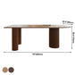 Contemporary Dining Table Solid Wood Table with 3 Legs for Home Kitchen Dinner Clearhalo ' dining_table' 'Dining Tables & Seating' 'Dining Tables' 'furn' 'furn_dining_table' 'Furniture' 'furniture_dining_table' 'Kitchen & Dining Furniture' 'kitchen&dining_furn' 'kitchen' 'kitchen_dining_table' 3649434