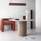 Pine Solid Wood Dining Table Simple Style Round Dining Site Table with Pedestal Casual Clearhalo ' dining_table' 'Dining Tables & Seating' 'Dining Tables' 'furn' 'furn_dining_table' 'Furniture' 'furniture_dining_table' 'Kitchen & Dining Furniture' 'kitchen&dining_furn' 'kitchen' 'kitchen_dining_table' 3649468