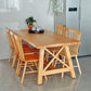 Simplicity Pine Solid Wood Dining Table Rectangular Table in Wood Color with Four-leg Clearhalo ' dining_table' 'Dining Tables & Seating' 'Dining Tables' 'furn' 'furn_dining_table' 'Furniture' 'furniture_dining_table' 'Kitchen & Dining Furniture' 'kitchen&dining_furn' 'kitchen' 'kitchen_dining_table' 3649510