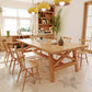 Simplicity Pine Solid Wood Dining Table Rectangular Table in Wood Color with Four-leg Clearhalo ' dining_table' 'Dining Tables & Seating' 'Dining Tables' 'furn' 'furn_dining_table' 'Furniture' 'furniture_dining_table' 'Kitchen & Dining Furniture' 'kitchen&dining_furn' 'kitchen' 'kitchen_dining_table' 3649511