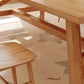 Simplicity Pine Solid Wood Dining Table Rectangular Table in Wood Color with Four-leg Clearhalo ' dining_table' 'Dining Tables & Seating' 'Dining Tables' 'furn' 'furn_dining_table' 'Furniture' 'furniture_dining_table' 'Kitchen & Dining Furniture' 'kitchen&dining_furn' 'kitchen' 'kitchen_dining_table' 3649514