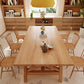 Simplicity Pine Solid Wood Dining Table Rectangular Table in Wood Color with Four-leg Clearhalo ' dining_table' 'Dining Tables & Seating' 'Dining Tables' 'furn' 'furn_dining_table' 'Furniture' 'furniture_dining_table' 'Kitchen & Dining Furniture' 'kitchen&dining_furn' 'kitchen' 'kitchen_dining_table' 3649521