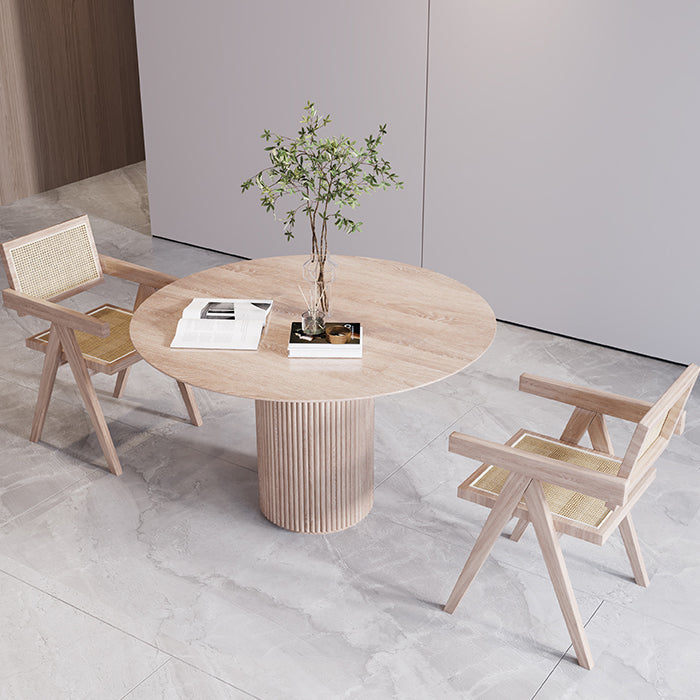 Simplicity Round Dining Site Table Pine Solid Wood Dining Room Home Furniture Clearhalo ' dining_table' 'Dining Tables & Seating' 'Dining Tables' 'furn' 'furn_dining_table' 'Furniture' 'furniture_dining_table' 'Kitchen & Dining Furniture' 'kitchen&dining_furn' 'kitchen' 'kitchen_dining_table' 3649524