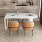 Solid Wood Contemporary Free Form Dining Table Wood Top Table for Dining Room White Without Chairs Clearhalo ' dining_table' 'Dining Tables & Seating' 'Dining Tables' 'furn' 'furn_dining_table' 'Furniture' 'furniture_dining_table' 'Kitchen & Dining Furniture' 'kitchen&dining_furn' 'kitchen' 'kitchen_dining_table' 3649533