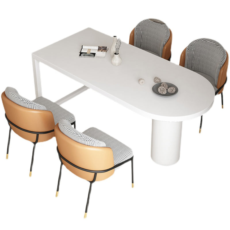Solid Wood Contemporary Free Form Dining Table Wood Top Table for Dining Room Clearhalo ' dining_table' 'Dining Tables & Seating' 'Dining Tables' 'furn' 'furn_dining_table' 'Furniture' 'furniture_dining_table' 'Kitchen & Dining Furniture' 'kitchen&dining_furn' 'kitchen' 'kitchen_dining_table' 3649534