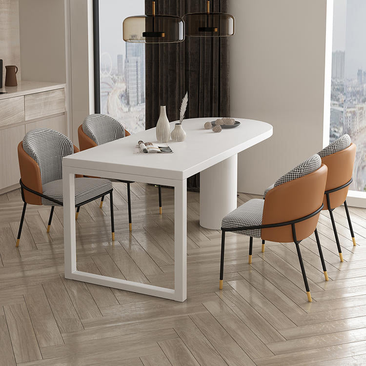 Solid Wood Contemporary Free Form Dining Table Wood Top Table for Dining Room Clearhalo ' dining_table' 'Dining Tables & Seating' 'Dining Tables' 'furn' 'furn_dining_table' 'Furniture' 'furniture_dining_table' 'Kitchen & Dining Furniture' 'kitchen&dining_furn' 'kitchen' 'kitchen_dining_table' 3649536