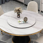 Modern Standard Kitchen Dining Table Sintered Stone Round Dining Table with Pedestal Base Clearhalo ' dining_table' 'Dining Tables & Seating' 'Dining Tables' 'furn' 'furn_dining_table' 'Furniture' 'furniture_dining_table' 'Kitchen & Dining Furniture' 'kitchen&dining_furn' 'kitchen' 'kitchen_dining_table' 3649572