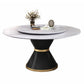 Modern Standard Kitchen Dining Table Sintered Stone Round Dining Table with Pedestal Base White Without Chairs Clearhalo ' dining_table' 'Dining Tables & Seating' 'Dining Tables' 'furn' 'furn_dining_table' 'Furniture' 'furniture_dining_table' 'Kitchen & Dining Furniture' 'kitchen&dining_furn' 'kitchen' 'kitchen_dining_table' 3649573