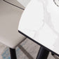 Modern Style Sintered Stone Dining Table White Round Drop-Leaf Table with 4 Legs Clearhalo ' dining_table' 'Dining Tables & Seating' 'Dining Tables' 'furn' 'furn_dining_table' 'Furniture' 'furniture_dining_table' 'Kitchen & Dining Furniture' 'kitchen&dining_furn' 'kitchen' 'kitchen_dining_table' 3649590