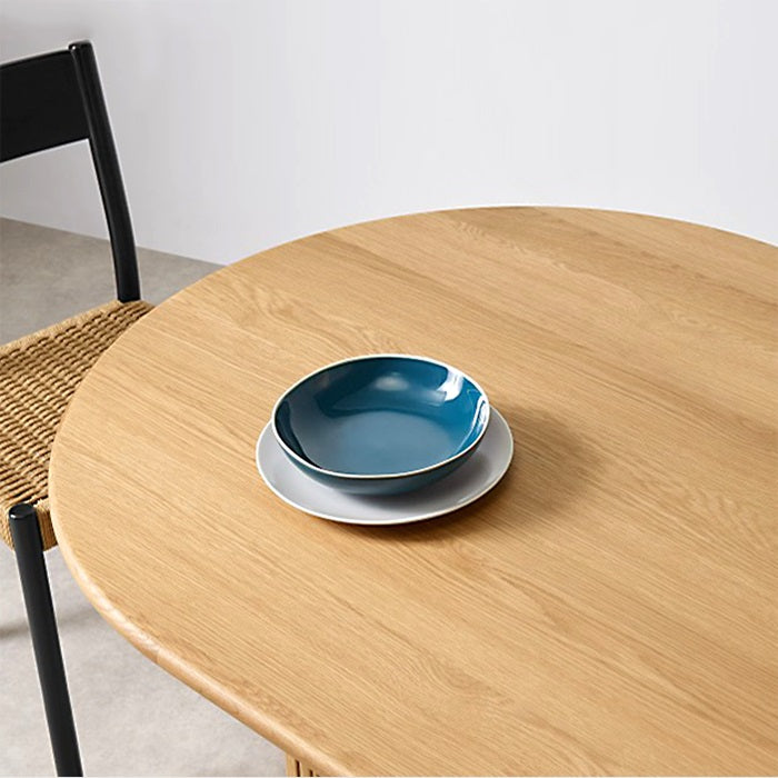 Solid Wood Contemporary Oval Dining Table Wood Top Table for Kitchen and Dining Room Clearhalo ' dining_table' 'Dining Tables & Seating' 'Dining Tables' 'furn' 'furn_dining_table' 'Furniture' 'furniture_dining_table' 'Kitchen & Dining Furniture' 'kitchen&dining_furn' 'kitchen' 'kitchen_dining_table' 3649627