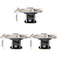 Modern Style Sintered Stone Dining Table Drop-Leaf Round Table with Metal Base Clearhalo ' dining_table' 'Dining Tables & Seating' 'Dining Tables' 'furn' 'furn_dining_table' 'Furniture' 'furniture_dining_table' 'Kitchen & Dining Furniture' 'kitchen&dining_furn' 'kitchen' 'kitchen_dining_table' 3649640