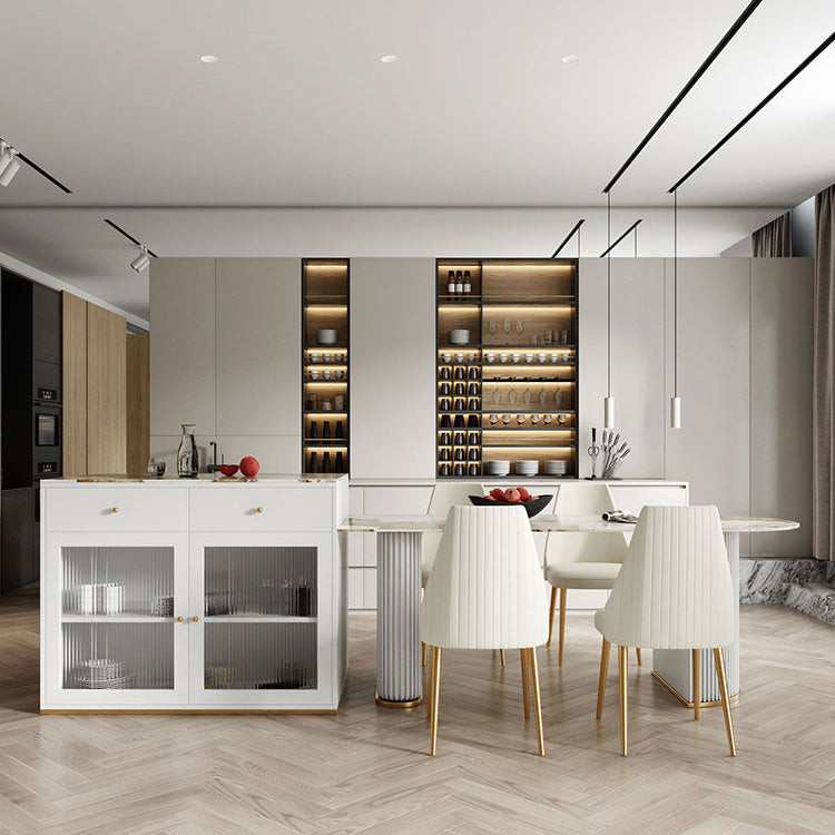 Metal Modern Free Form Indoor Table Sintered Stone Table for Kitchen and Dining Room Clearhalo ' dining_table' 'Dining Tables & Seating' 'Dining Tables' 'furn' 'furn_dining_table' 'Furniture' 'furniture_dining_table' 'Kitchen & Dining Furniture' 'kitchen&dining_furn' 'kitchen' 'kitchen_dining_table' 3649665