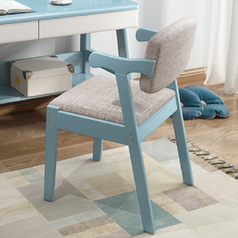 Scandinavian Style Wood Dining Side Chair Upholstered Open Back Dining Side Chair Grey 1 Piece Blue Clearhalo ' kitchen&dining_furn' 'Dining Chairs' 'Dining Tables & Seating' 'dining_chair' 'furn' 'furn_dining_chair' 'Furniture' 'furniture_dining_chair' 'Kitchen & Dining Furniture' 'kitchen' 3649689
