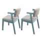 Scandinavian Style Wood Dining Side Chair Upholstered Open Back Dining Side Chair Grey 2 Piece Set Blue Clearhalo ' kitchen&dining_furn' 'Dining Chairs' 'Dining Tables & Seating' 'dining_chair' 'furn' 'furn_dining_chair' 'Furniture' 'furniture_dining_chair' 'Kitchen & Dining Furniture' 'kitchen' 3649691