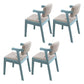 Scandinavian Style Wood Dining Side Chair Upholstered Open Back Dining Side Chair Grey 4 Piece Set Blue Clearhalo ' kitchen&dining_furn' 'Dining Chairs' 'Dining Tables & Seating' 'dining_chair' 'furn' 'furn_dining_chair' 'Furniture' 'furniture_dining_chair' 'Kitchen & Dining Furniture' 'kitchen' 3649693