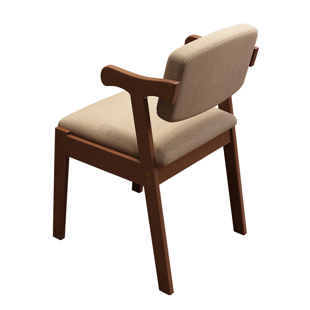 Scandinavian Style Wood Dining Side Chair Upholstered Open Back Dining Side Chair Clearhalo ' kitchen&dining_furn' 'Dining Chairs' 'Dining Tables & Seating' 'dining_chair' 'furn' 'furn_dining_chair' 'Furniture' 'furniture_dining_chair' 'Kitchen & Dining Furniture' 'kitchen' 3649696