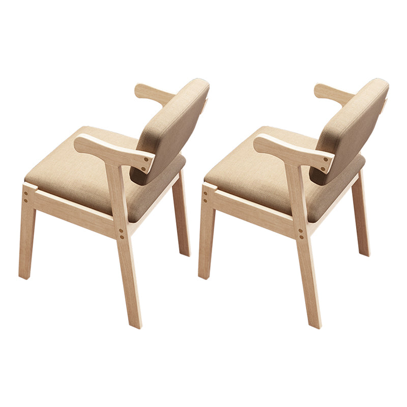 Scandinavian Style Wood Dining Side Chair Upholstered Open Back Dining Side Chair Grey 2 Piece Set Beige Clearhalo ' kitchen&dining_furn' 'Dining Chairs' 'Dining Tables & Seating' 'dining_chair' 'furn' 'furn_dining_chair' 'Furniture' 'furniture_dining_chair' 'Kitchen & Dining Furniture' 'kitchen' 3649702