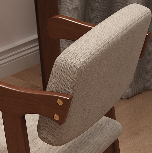 Scandinavian Style Wood Dining Side Chair Upholstered Open Back Dining Side Chair Clearhalo ' kitchen&dining_furn' 'Dining Chairs' 'Dining Tables & Seating' 'dining_chair' 'furn' 'furn_dining_chair' 'Furniture' 'furniture_dining_chair' 'Kitchen & Dining Furniture' 'kitchen' 3649703