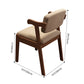Scandinavian Style Wood Dining Side Chair Upholstered Open Back Dining Side Chair Clearhalo ' kitchen&dining_furn' 'Dining Chairs' 'Dining Tables & Seating' 'dining_chair' 'furn' 'furn_dining_chair' 'Furniture' 'furniture_dining_chair' 'Kitchen & Dining Furniture' 'kitchen' 3649706