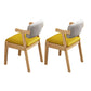 Scandinavian Style Wood Dining Side Chair Upholstered Open Back Dining Side Chair Gray-Yellow 2 Piece Set Natural Wood Clearhalo ' kitchen&dining_furn' 'Dining Chairs' 'Dining Tables & Seating' 'dining_chair' 'furn' 'furn_dining_chair' 'Furniture' 'furniture_dining_chair' 'Kitchen & Dining Furniture' 'kitchen' 3649708