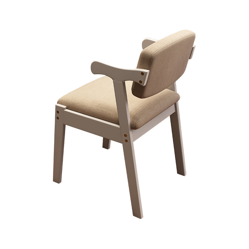 Scandinavian Style Wood Dining Side Chair Upholstered Open Back Dining Side Chair Grey 1 Piece White Clearhalo ' kitchen&dining_furn' 'Dining Chairs' 'Dining Tables & Seating' 'dining_chair' 'furn' 'furn_dining_chair' 'Furniture' 'furniture_dining_chair' 'Kitchen & Dining Furniture' 'kitchen' 3649716