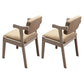 Scandinavian Style Wood Dining Side Chair Upholstered Open Back Dining Side Chair Grey 2 Piece Set White Clearhalo ' kitchen&dining_furn' 'Dining Chairs' 'Dining Tables & Seating' 'dining_chair' 'furn' 'furn_dining_chair' 'Furniture' 'furniture_dining_chair' 'Kitchen & Dining Furniture' 'kitchen' 3649717
