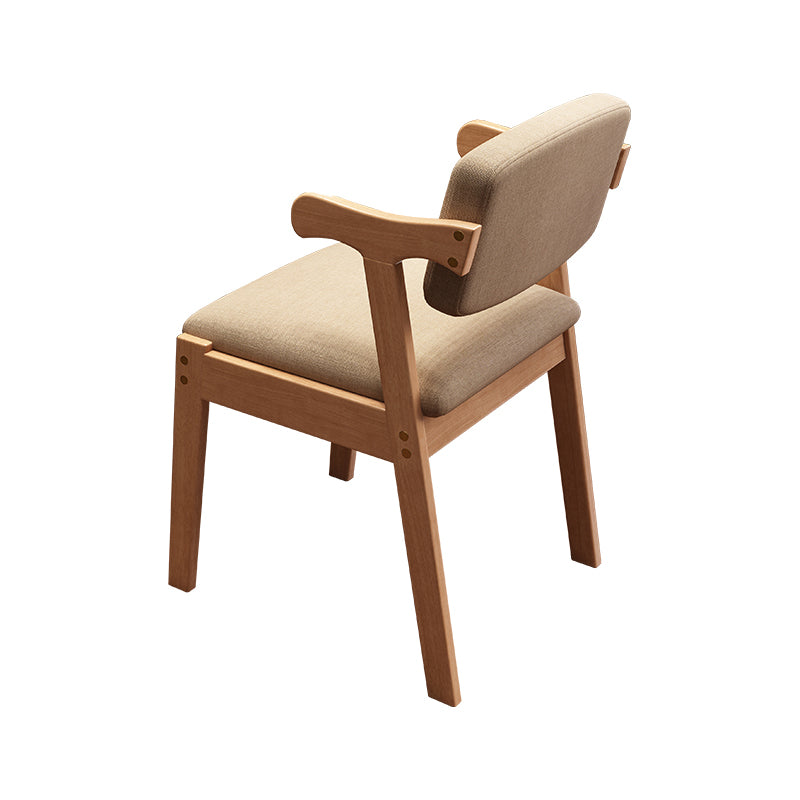 Scandinavian Style Wood Dining Side Chair Upholstered Open Back Dining Side Chair Grey 1 Piece Natural Wood Clearhalo ' kitchen&dining_furn' 'Dining Chairs' 'Dining Tables & Seating' 'dining_chair' 'furn' 'furn_dining_chair' 'Furniture' 'furniture_dining_chair' 'Kitchen & Dining Furniture' 'kitchen' 3649719