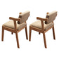 Scandinavian Style Wood Dining Side Chair Upholstered Open Back Dining Side Chair Grey 2 Piece Set Natural Wood Clearhalo ' kitchen&dining_furn' 'Dining Chairs' 'Dining Tables & Seating' 'dining_chair' 'furn' 'furn_dining_chair' 'Furniture' 'furniture_dining_chair' 'Kitchen & Dining Furniture' 'kitchen' 3649720