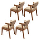 Scandinavian Style Wood Dining Side Chair Upholstered Open Back Dining Side Chair Grey 4 Piece Set Natural Wood Clearhalo ' kitchen&dining_furn' 'Dining Chairs' 'Dining Tables & Seating' 'dining_chair' 'furn' 'furn_dining_chair' 'Furniture' 'furniture_dining_chair' 'Kitchen & Dining Furniture' 'kitchen' 3649721