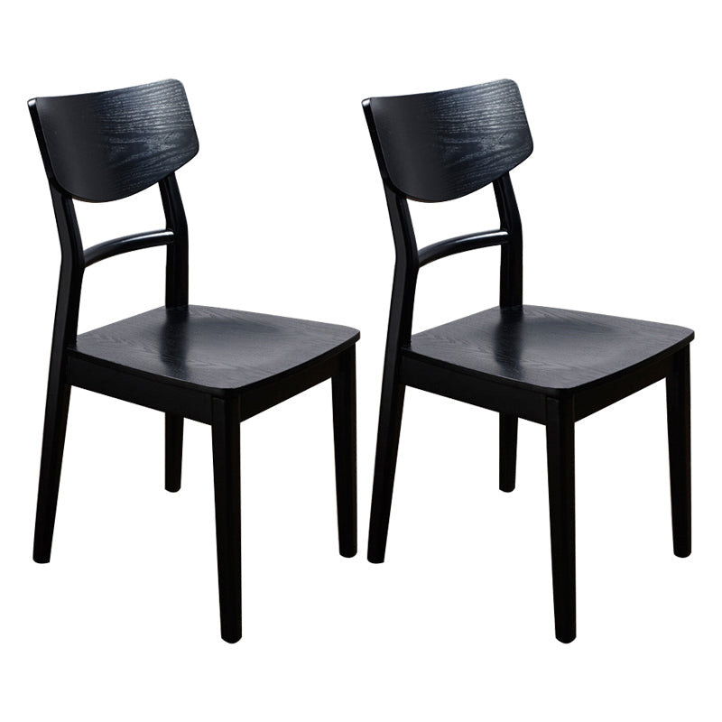 Solid Wood Industrial Style Side Chair Ladder Back Kitchen Dining Chair Black 2 Piece Set Clearhalo ' kitchen&dining_furn' 'Dining Chairs' 'Dining Tables & Seating' 'dining_chair' 'furn' 'furn_dining_chair' 'Furniture' 'furniture_dining_chair' 'Kitchen & Dining Furniture' 'kitchen' 3649754