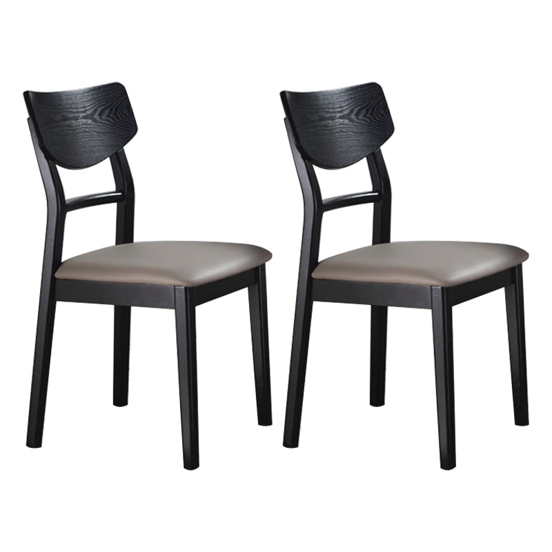 Solid Wood Industrial Style Side Chair Ladder Back Kitchen Dining Chair Brown 2 Piece Set Clearhalo ' kitchen&dining_furn' 'Dining Chairs' 'Dining Tables & Seating' 'dining_chair' 'furn' 'furn_dining_chair' 'Furniture' 'furniture_dining_chair' 'Kitchen & Dining Furniture' 'kitchen' 3649772