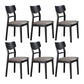 Solid Wood Industrial Style Side Chair Ladder Back Kitchen Dining Chair Brown 6 Piece Set Clearhalo ' kitchen&dining_furn' 'Dining Chairs' 'Dining Tables & Seating' 'dining_chair' 'furn' 'furn_dining_chair' 'Furniture' 'furniture_dining_chair' 'Kitchen & Dining Furniture' 'kitchen' 3649775