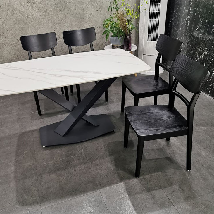 Solid Wood Industrial Style Side Chair Ladder Back Kitchen Dining Chair Clearhalo ' kitchen&dining_furn' 'Dining Chairs' 'Dining Tables & Seating' 'dining_chair' 'furn' 'furn_dining_chair' 'Furniture' 'furniture_dining_chair' 'Kitchen & Dining Furniture' 'kitchen' 3649776