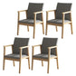 Contemporary Style Solid Wood Open Back Arm Chair Kitchen Dining Room Chairs Grey 4 Piece Set Natural Wood Clearhalo ' kitchen&dining_furn' 'Dining Chairs' 'Dining Tables & Seating' 'dining_chair' 'furn' 'furn_dining_chair' 'Furniture' 'furniture_dining_chair' 'Kitchen & Dining Furniture' 'kitchen' 3649782