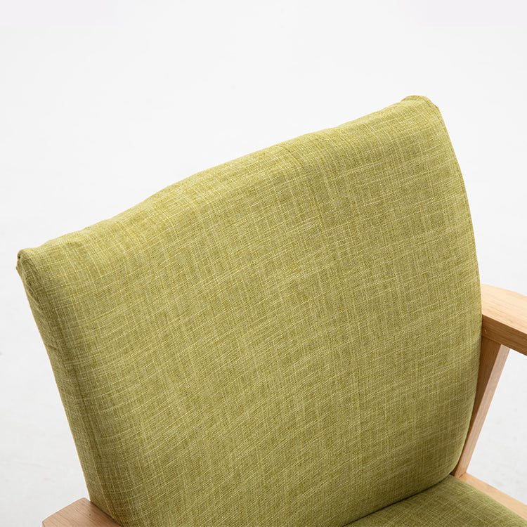 Contemporary Style Solid Wood Open Back Arm Chair Kitchen Dining Room Chairs Clearhalo ' kitchen&dining_furn' 'Dining Chairs' 'Dining Tables & Seating' 'dining_chair' 'furn' 'furn_dining_chair' 'Furniture' 'furniture_dining_chair' 'Kitchen & Dining Furniture' 'kitchen' 3649788