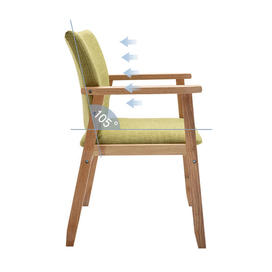 Contemporary Style Solid Wood Open Back Arm Chair Kitchen Dining Room Chairs Clearhalo ' kitchen&dining_furn' 'Dining Chairs' 'Dining Tables & Seating' 'dining_chair' 'furn' 'furn_dining_chair' 'Furniture' 'furniture_dining_chair' 'Kitchen & Dining Furniture' 'kitchen' 3649789