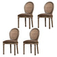 Farmhouse Dining Chair with Wood Legs King Louis Back Side Chair for Home Use Light Brown 4 Piece Set Clearhalo ' kitchen&dining_furn' 'Dining Chairs' 'Dining Tables & Seating' 'dining_chair' 'furn' 'furn_dining_chair' 'Furniture' 'furniture_dining_chair' 'Kitchen & Dining Furniture' 'kitchen' 3649827