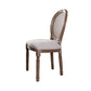 Farmhouse Dining Chair with Wood Legs King Louis Back Side Chair for Home Use Off-White 1 Piece Clearhalo ' kitchen&dining_furn' 'Dining Chairs' 'Dining Tables & Seating' 'dining_chair' 'furn' 'furn_dining_chair' 'Furniture' 'furniture_dining_chair' 'Kitchen & Dining Furniture' 'kitchen' 3649828