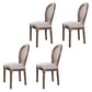 Farmhouse Dining Chair with Wood Legs King Louis Back Side Chair for Home Use Off-White 4 Piece Set Clearhalo ' kitchen&dining_furn' 'Dining Chairs' 'Dining Tables & Seating' 'dining_chair' 'furn' 'furn_dining_chair' 'Furniture' 'furniture_dining_chair' 'Kitchen & Dining Furniture' 'kitchen' 3649830